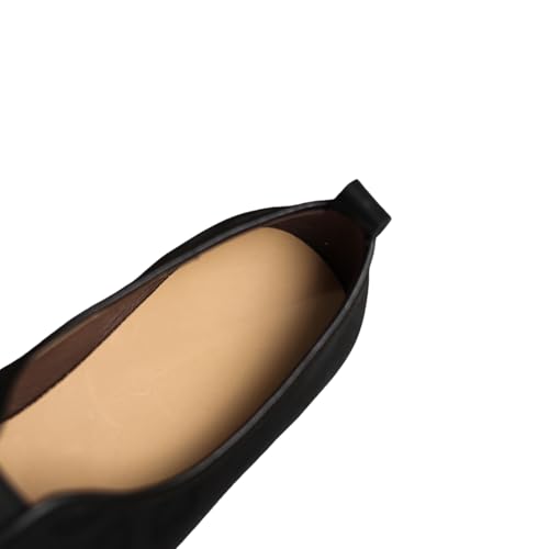 TinaCus Women's Pointed Toe Handmade Leopard Print Genuine Leather Low Heels Pumps Shoes4