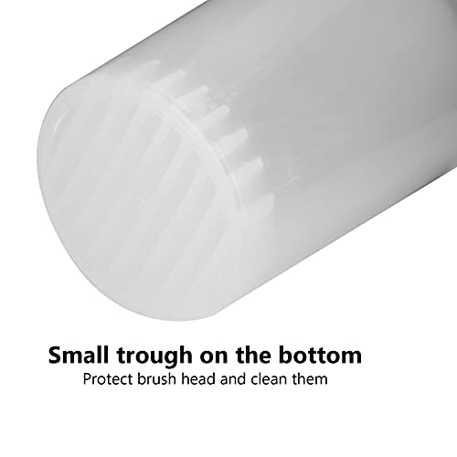 Copo de limpador de pincel Nail Art, copo em espiral pequeno para a boca Suporte de pincel Nail Art