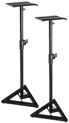 studio monitors with stands