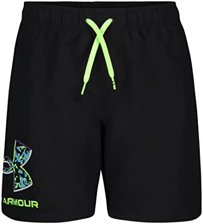 Under Armour Boys' Volley Fashion Swim Trunk, Black Speckle