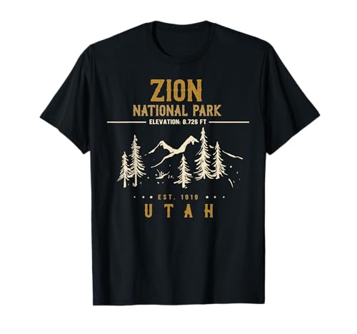 Zion National Park Shirt, US Nationalpark In Utah T-Shirt