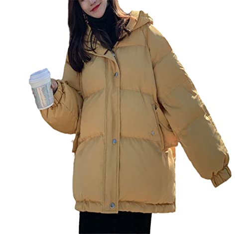 Manteau oversize à capuche en coton contre le froid : confort absolu femme