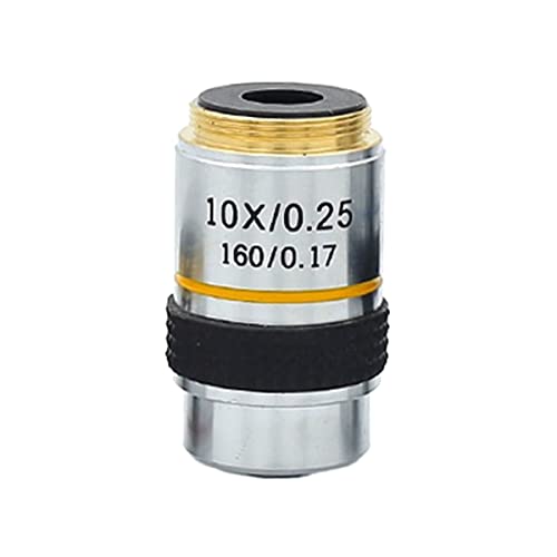 Microscope Microscope Objective 4X 10X 40X 100X Objectives Lens Accessories(10X)
