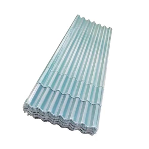 Lastre ondulate traslucide for coperture, alternativa al policarbonato, tegole termoisolanti, for illuminazione naturale e uso esterno(150cm-5 pieces,0.2cm)