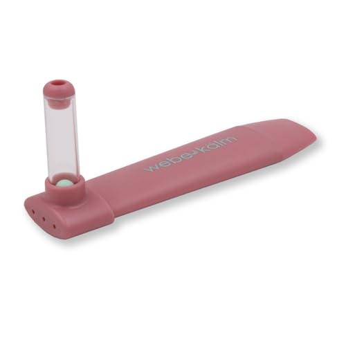Product Title: webe kälm: Sensory tool for calming with slow exhalation, visual focus, and auditory regulation. Supports mindfulness, stress relief, bedtime, and anxiety. (Pink)