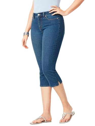 Jeans pour femmes skinny longueur genou galbant bleu XS