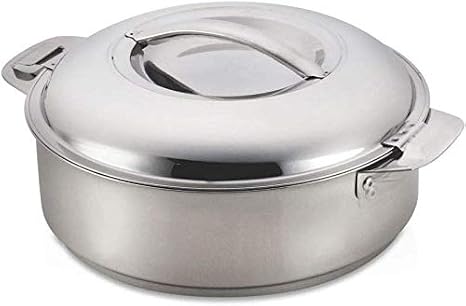 Borosil Stainless Steel Solid Idly Server - 2L, 1 Idli Server, Silver