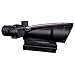 CTOPTIC Scope Rifle Scope 5X35 Red Crosshair Reticle Scope Optic Sight Dual Illuminated Real Red Fiber with Mount Black