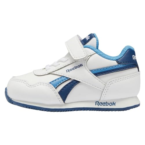 Reebok Royal Cl Jog 3.0 1v, Chaussures de Sport Garçon, ftwr white/batik blue/essential blue, 22 EU