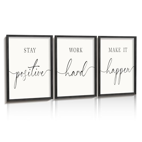 Heiple Motivational Wall Art 11'x14' Framed Wooden Inspirational Office Wall Decor for Men Picture...