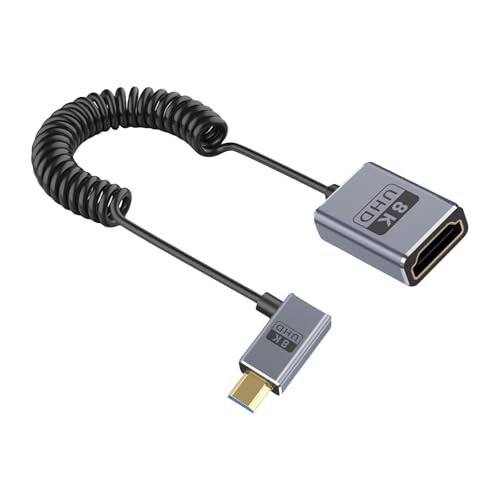 Câble caméra enroulé 8K 48Gbps haute fidélité coaxial