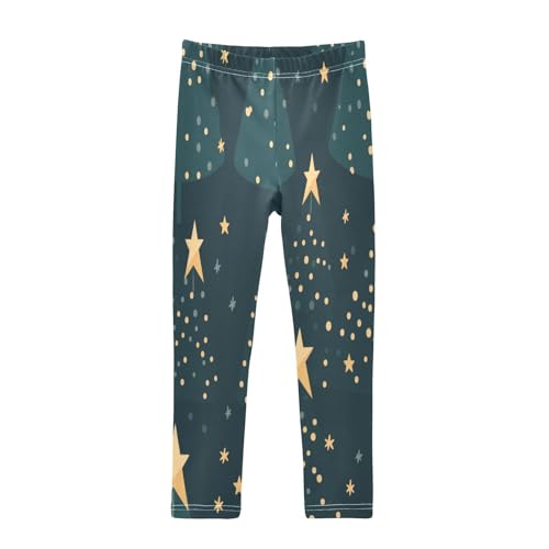 Bolaz Toddler Girls Leggings Printed Yoga Pants Leggings Green Christmas Tree for Kids