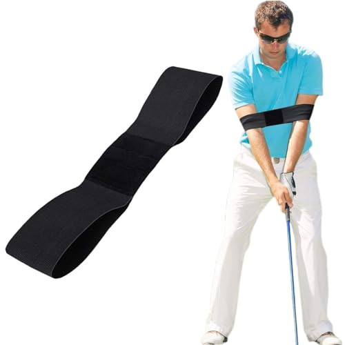 CULEO Attrezzatura da allenamento da Golf 1 pezzo di elastico professionale per lo swing da golf,braccialetto per la correzione dello swing, fascia per la correzione del movimento della mano nel golf