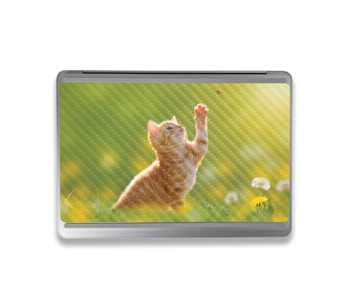 Image of MightySkins Carbon Fiber Skin Compatible With Microsoft Surface Laptop Studio 2 (2023) Full Wrap Kit - Kitty Dreams | Protective, Durable Textured Carbon Fiber Finish | Easy To Apply | Made in the USA