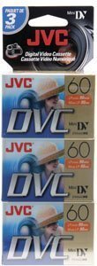 JVC Mini cinta DV de 60 minutos 'paquete de 3'
