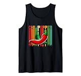 Vintage Chili-Peppers Red Hot Vintage Vegetable Peppers Tank Top