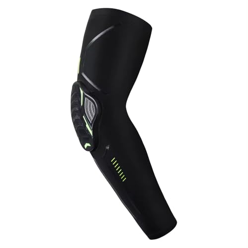 Image of Leosportz Arm Sleeves for Riders with Protection Pads(1pc) - Elbow Sleeves for Men Women Gym Workout | UV TAN Protection Sleeves for All Season