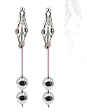CYGzeon Nippelklemmen Brustwarzen Mit Gewicht Kugeln Sex Nipple Clamps Schwer Nippelklammern...