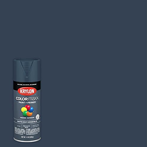 Image of Krylon K05604007 COLORmaxx Spray Paint, Aerosol, Deep Denim Blue