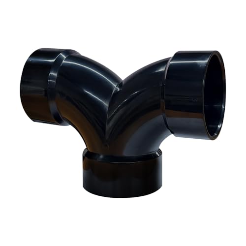 Image of Lesso 3''Double Degree 90 ELBOW ABS pipe fittings Black, 3 Inch
