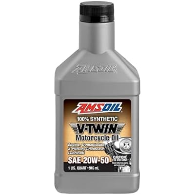 AMSOIL Full Synthetic Motorcycle Oil 20W-50 - ONE U.S. QUART, 946 ml