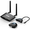TIMBOOTECH Wireless HDMI Transmitter and Receiver 4K, USB C to Wireless HDMI, Plug & Play, VGA & HD Dual Screens, Casting 5.8G Video for Laptop, Cable Box, Phone to Monitor/Projector/HDTV, 165FT