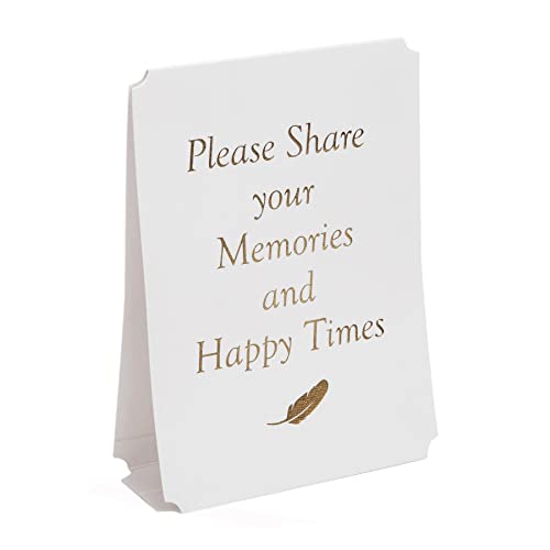 Book of Condolence with Memory Table Card Sign, Funeral Memory Book, Condolence Book, Memorial Guest Book - Image 4