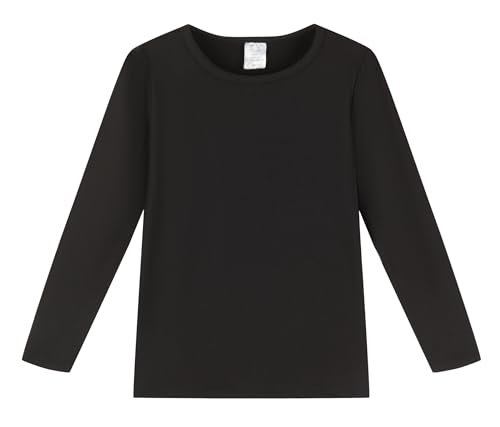 Girls' Long Sleeve Halloween T-Shirt, Christmas Graphic T-Shirt 4-13 Years