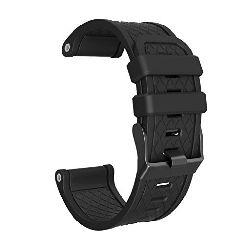 Cinnamou Fashion luxury Per Garmin Fenix ??/ Fenix ??2 Band Easy Fit cinturino in silicone morbido largo 26mm