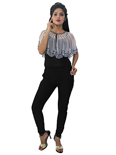 Image of Matelco Women's net Embellished Poncho