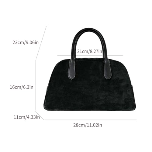 Sac à main automne hiver noir pour accompagner vos journées shopping et bureaux - 7