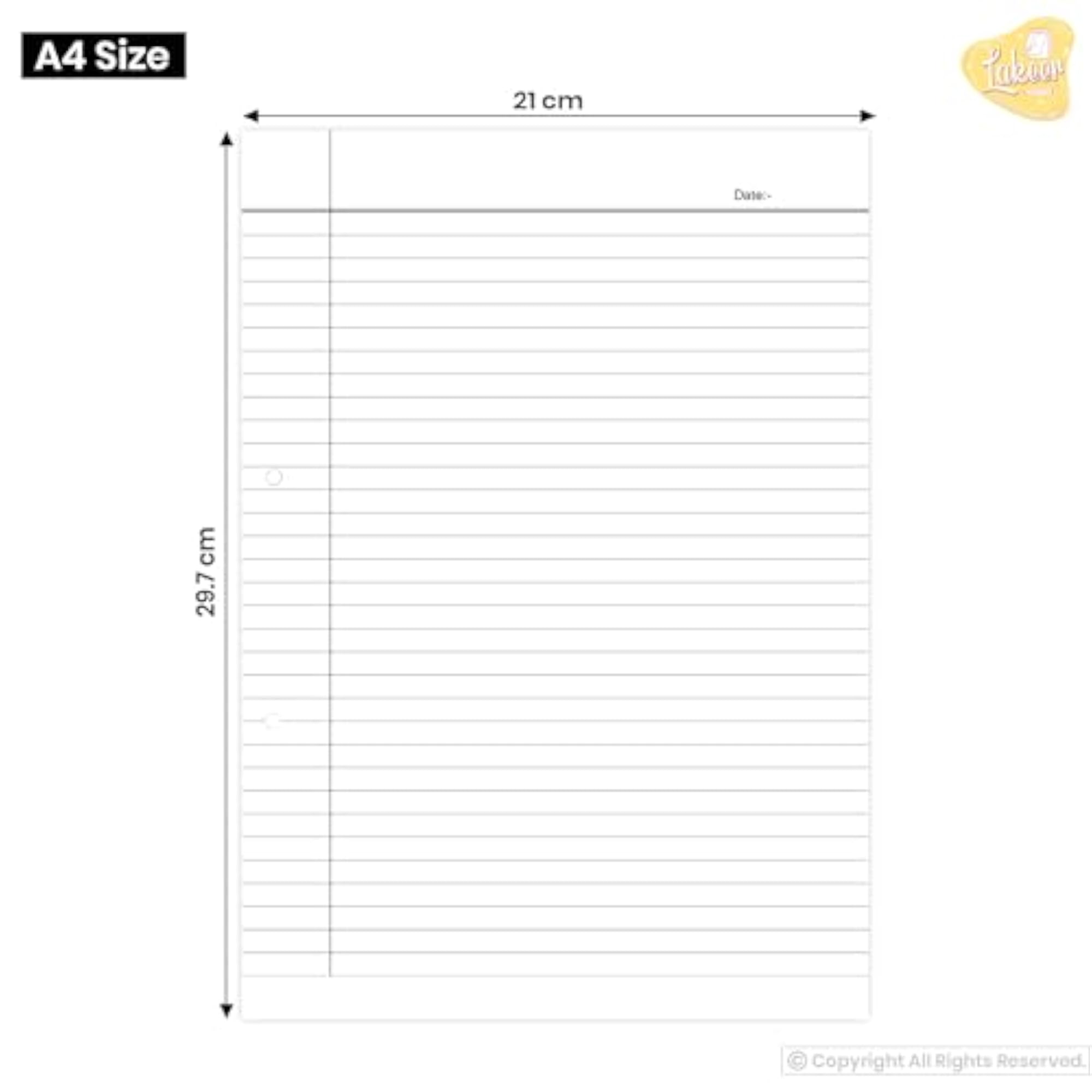200 Sheets Ruled Loose Leaf Paper for Projects