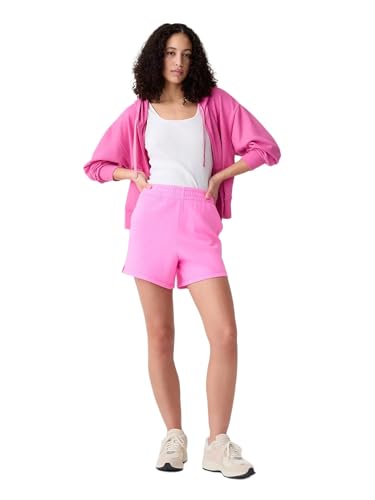 GAP Fleece Short Femme - Short de sport confortable en molleton gris