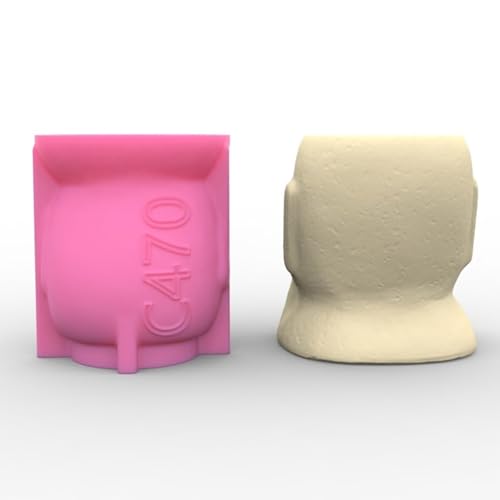 Moule silicone pot de ciment haute precision fait main