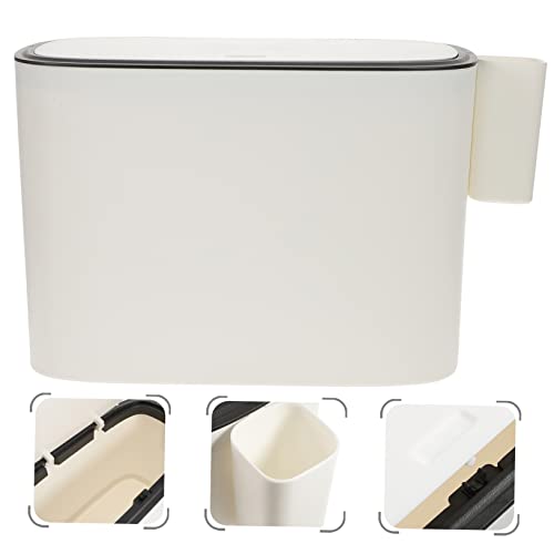 Caneca de basura rectangular blanca para baño 10 L miniatura 6