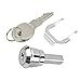 Toolbox Lock with Keys, Tool Box Lock Replacement, Iron Cabinet Insert Linkage Drawer Lock Set 180° Rotation Unlocking, Tool Box Lock for Storage Compartment Door