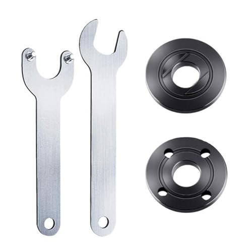 JDCMEI 4 Stück Ersatzteile Winkelschleifer, Winkelschlüssel Flanschmuttern Kit, Schleifer Flansch Winkelschlüssel Schraubenschlüssel Metall Kontermutter für mehrere Modelle von Winkelschleifern