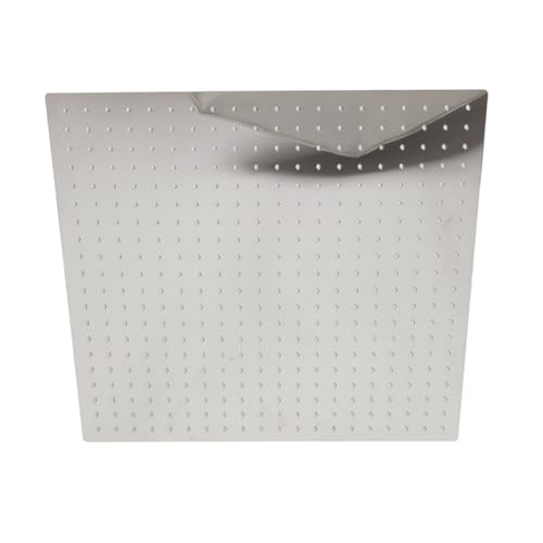 Irfora Cabezal de Ducha Tipo Lluvia Cuadrado Grande de Acero Inoxidable de 50 X 50 Cm, Instalación con Tornillos de Diseño Moderno Ultrafino para el Baño del Hogar o el Hotel