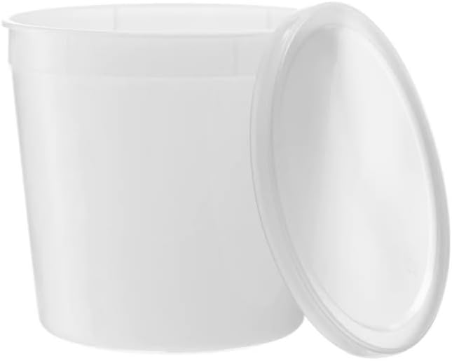 Miniatura 3 de Contenedores redondos desechables transparentes de 86 onzas con tapas para llevar, aptos para microondas, a prueba de fugas, sin BPA juego de 200