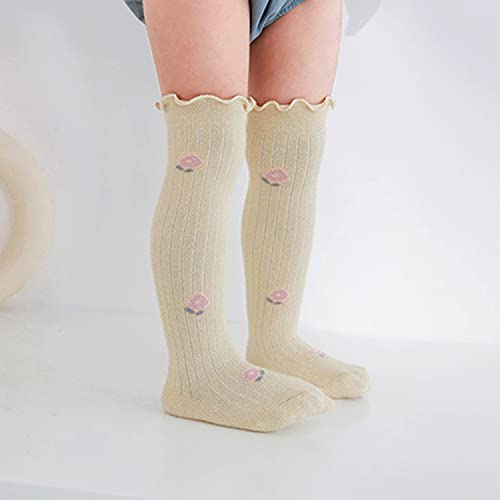 5 Pairs Baby Knee High Socks Girls Newborn Infants Long Socks4