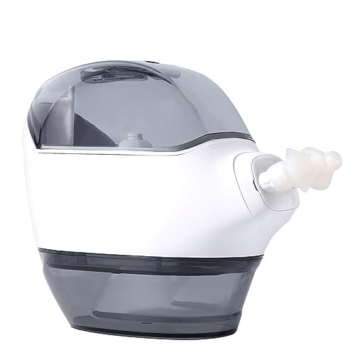 Sinusitis Irrigador Nasal Eléctrico, Presión Negativa, Doble Cabezal, Rotación 360°, Tanque 230 ml - Sistema de Irrigación para Estornudos