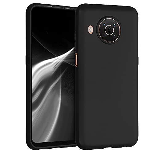 kwmobile Hülle kompatibel mit Nokia X20 / X10 Hülle - weiches TPU Silikon Hülle - Cover geeignet für kabelloses Laden - Schwarz