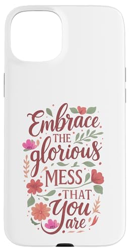 Boho Floral Embrace Glorious Mess CXs[Vp X}zP[X iPhone 15 Plus p