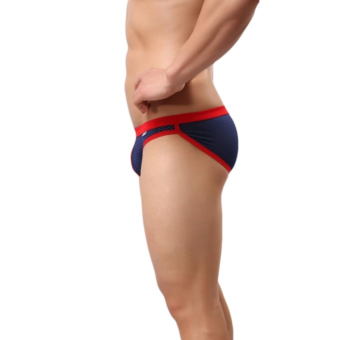 TAPUU Mens Mesh Ice Silk Low Rise Bikini Briefs Underwear4