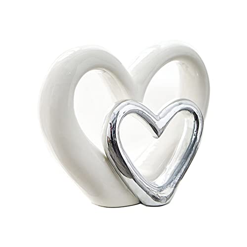 Realideas Porcelain Double Heart Statue cover