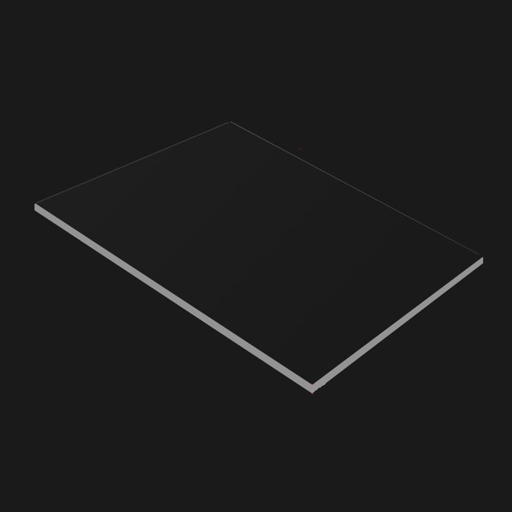 Feuille De PVC Rigide Et Fine, Feuille De Plastique Hautement Transparente, Panneau Dur épais De 1 à 5mm, For Le Bricolage à Domicile, 3 Pièces(1x200x200mm