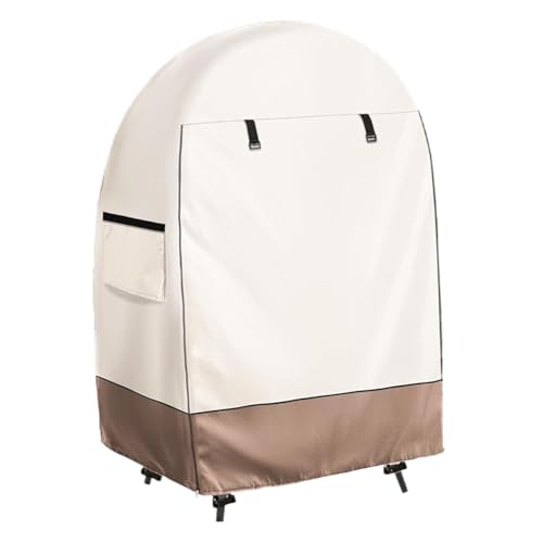 Funda para silla de huevo, impermeable, con doble cremallera, resistente al viento, resistente a los rayos UV, protector de asiento de mimbre para muebles de exterior, 45 x 25 x 55 pulgadas