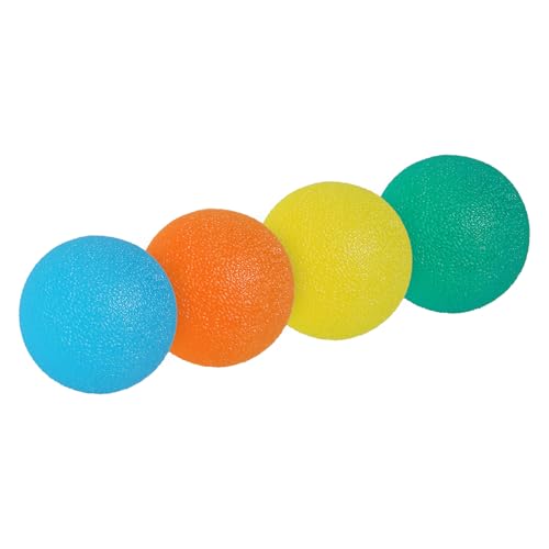 PATIKIL Hand Exercise Balls, 4 Pcs Squeeze Balls Stress Ball for Adults Grip Strengthening Occupational Equipment for Fingers Wrist Strength, Multicolored