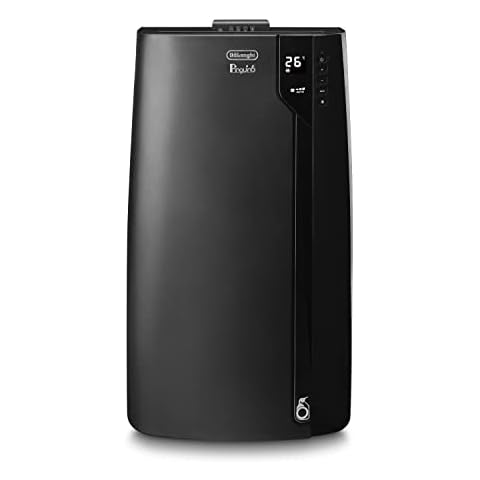De'Longhi Pinguino PAC EX120 Silent mobiles Klimagerät mit Abluftschlauch, Klimaanlage für Räume bis 110 m³, Luftentfeuchter, Ventilationsfunktion, 24h-Timer, Schwarz Cover