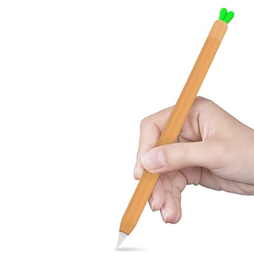 Mizi Apple Pencil Pro (2024) & Apple Pencil 2nd Generation Duotone Case Cover Silicone Sleeve Skin - (Orange, Green)